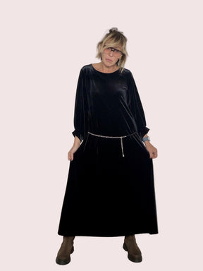 FEMALE -  Abito Velvet Touch nero 37037HGR/ NERO FEMALE 