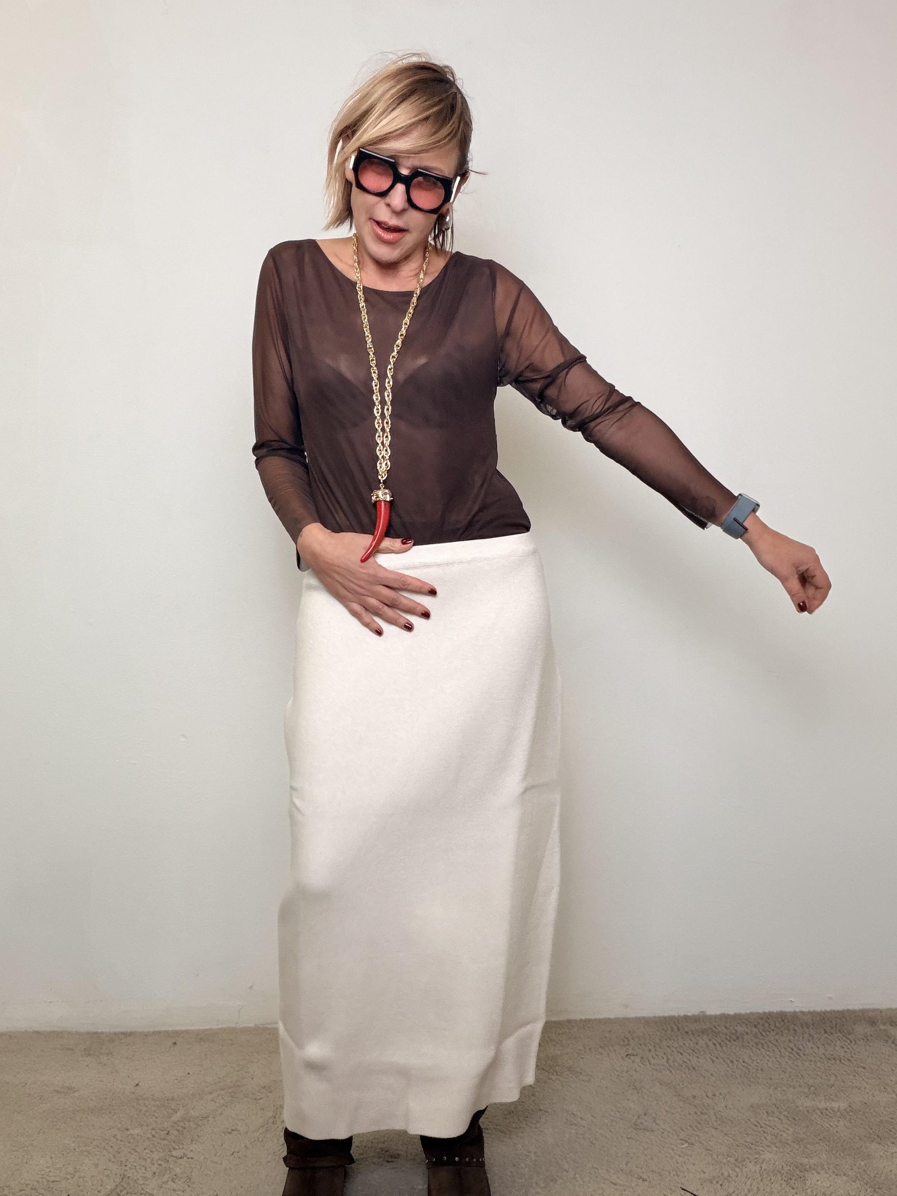 Body in Tulle Effetto Seconda Pelle moro STSY0349/ MORO SUSY STAR 