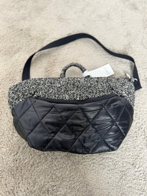 SUSY MIX - Marsupio trapuntato tweed & ecopelle NERO 540B/ NERO SUSY MIX 