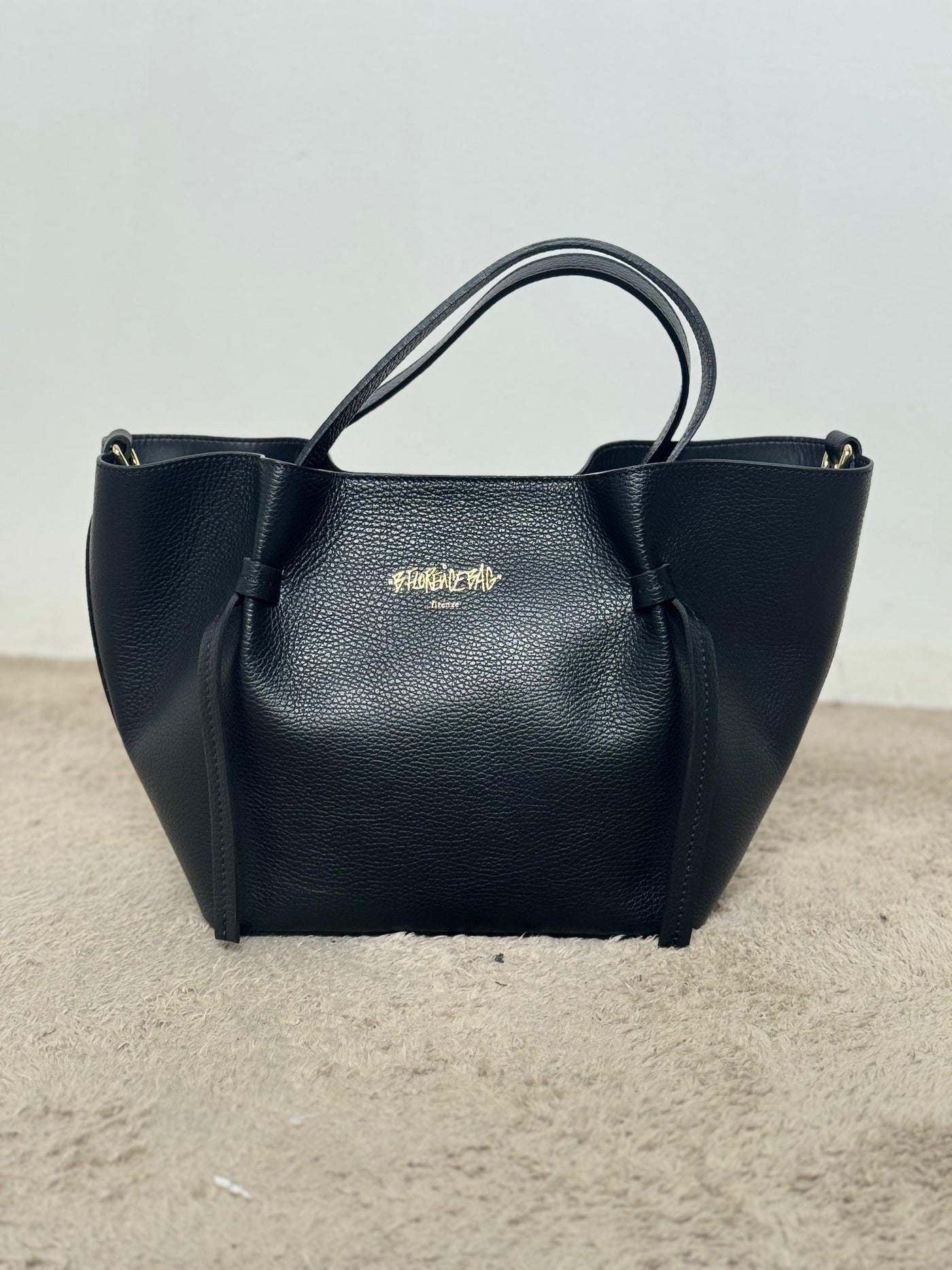 B. FLORENCE_ Luxury Bag in pelle LUX BAG/ NERO B.Florence 
