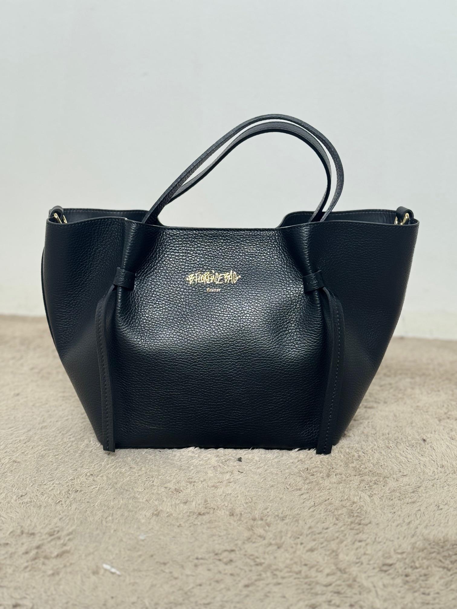 B. FLORENCE_ Luxury Bag in pelle LUX BAG/ NERO B.Florence 