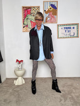 SOUVENIR - Giacca blazer oversize  eleganza rilassata con un tocco contemporaneo M38F0295/ ANTRACITE SOUVENIR 