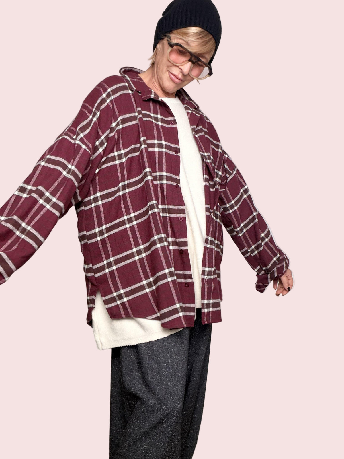 SUSY STAR - Camicia Urban Checkvino STS7305/ VINO SUSY STAR 