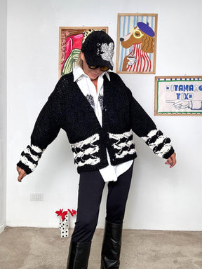 FEMALE - CARDIGAN CANYON NERO VA603/ NERO FEMALE 