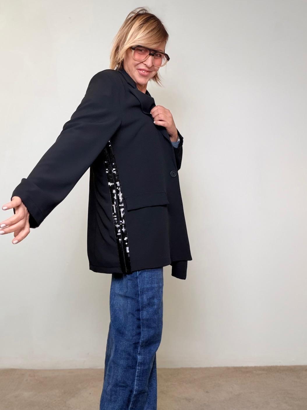 DEJA VU -  Giacca City Elegance A25SG606/ NERO DEJA VU 