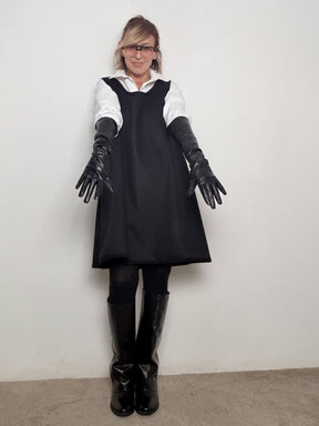 SOUVENIR - ABITO DOPPIO STRATO CON CAMICIA E GUANTI  LOOK ICONICO, ZERO SBATTI F38X1438/ NERO SOUVENIR 