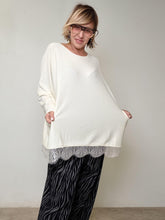 SUSY STAR - Maglia Maxi Lace  il nero chic che fa subito figura ST78327P/ CREMA SUSY STAR 