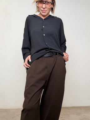 SUSY STAR - Pantalone Soft Cocoon  comodo, moderno e super versatile 59463P/ MORO SUSY STAR 