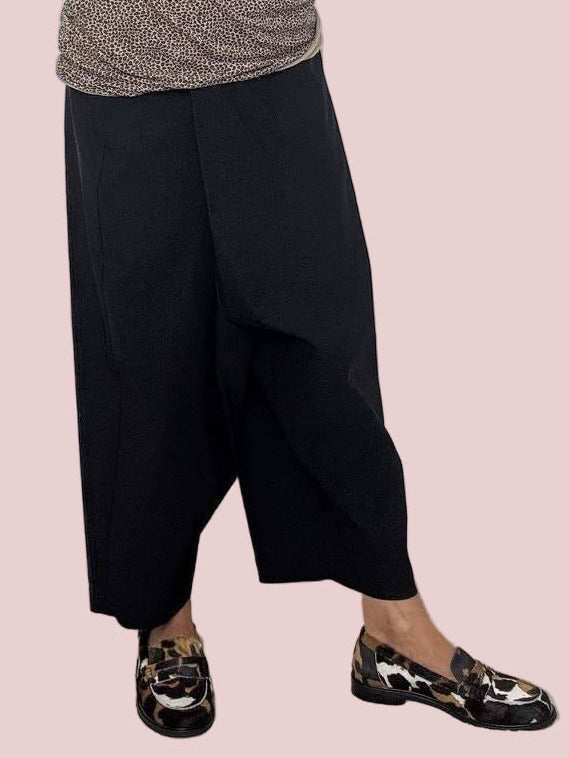 DEJA VU - Pantalone nero donna turca nero A25FL208/ NERO DEJA VU 