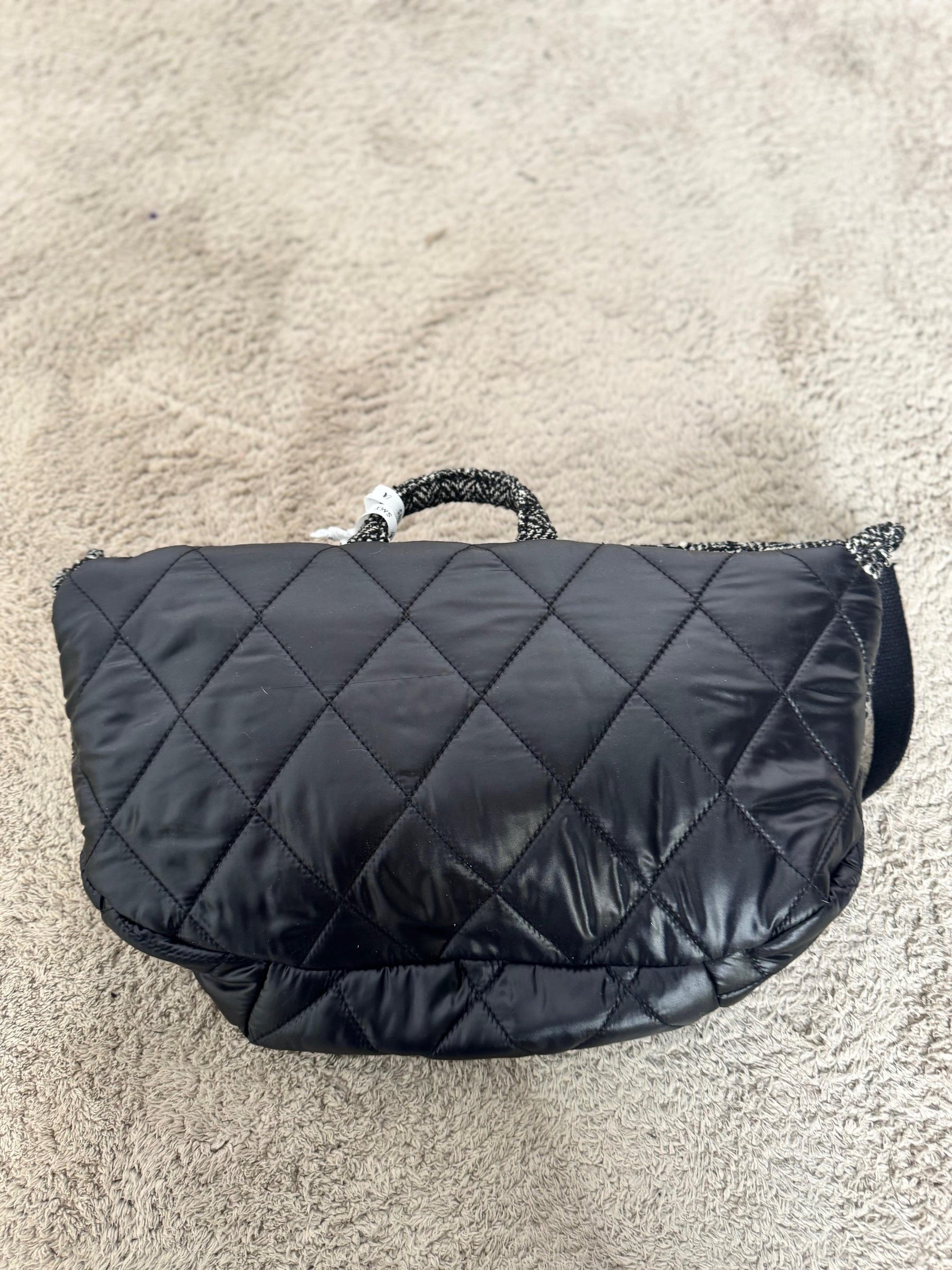 SUSY MIX - Marsupio trapuntato tweed & ecopelle NERO 540B/ NERO SUSY MIX 