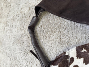 SUSY MIX - Borsa Shopper Asimmetrica in Suede & Cavallino  Selvaggia, Sofisticata, Unica! GISELLEPONY/ LATTE SUSY MIX 