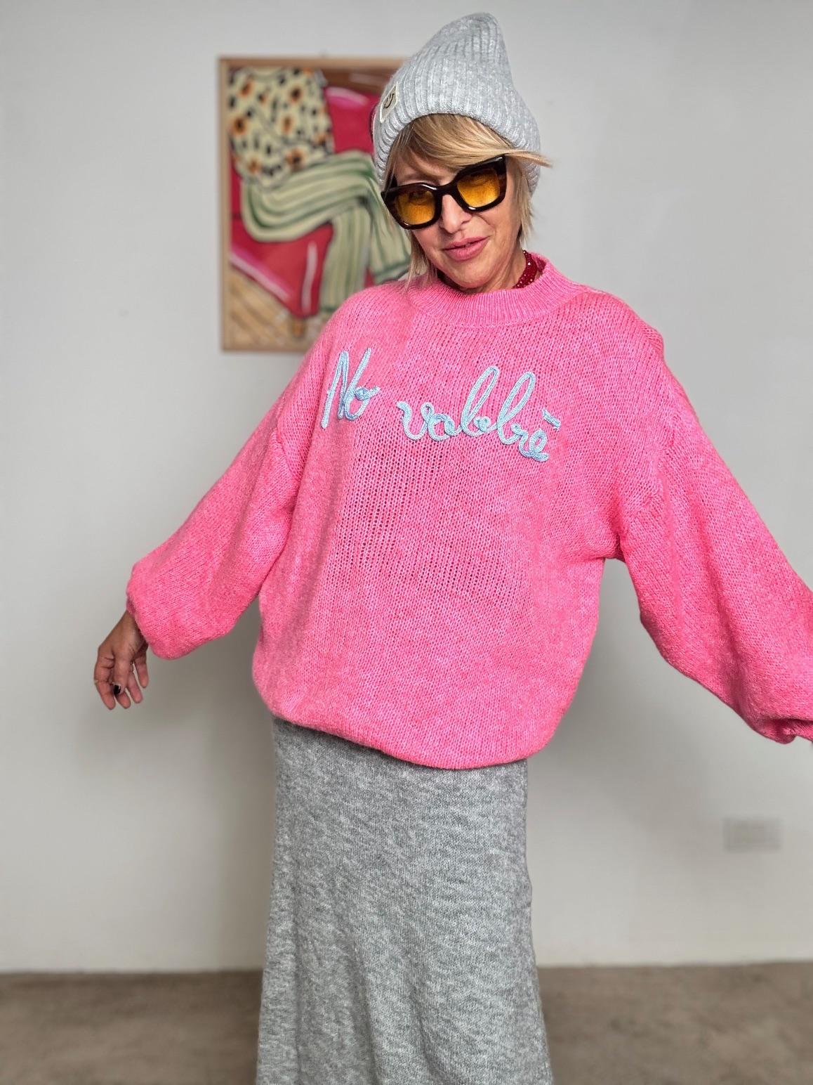 FEMALE - Maglia over No vabbè FUXIA A2702/ FUXIA FEMALE 