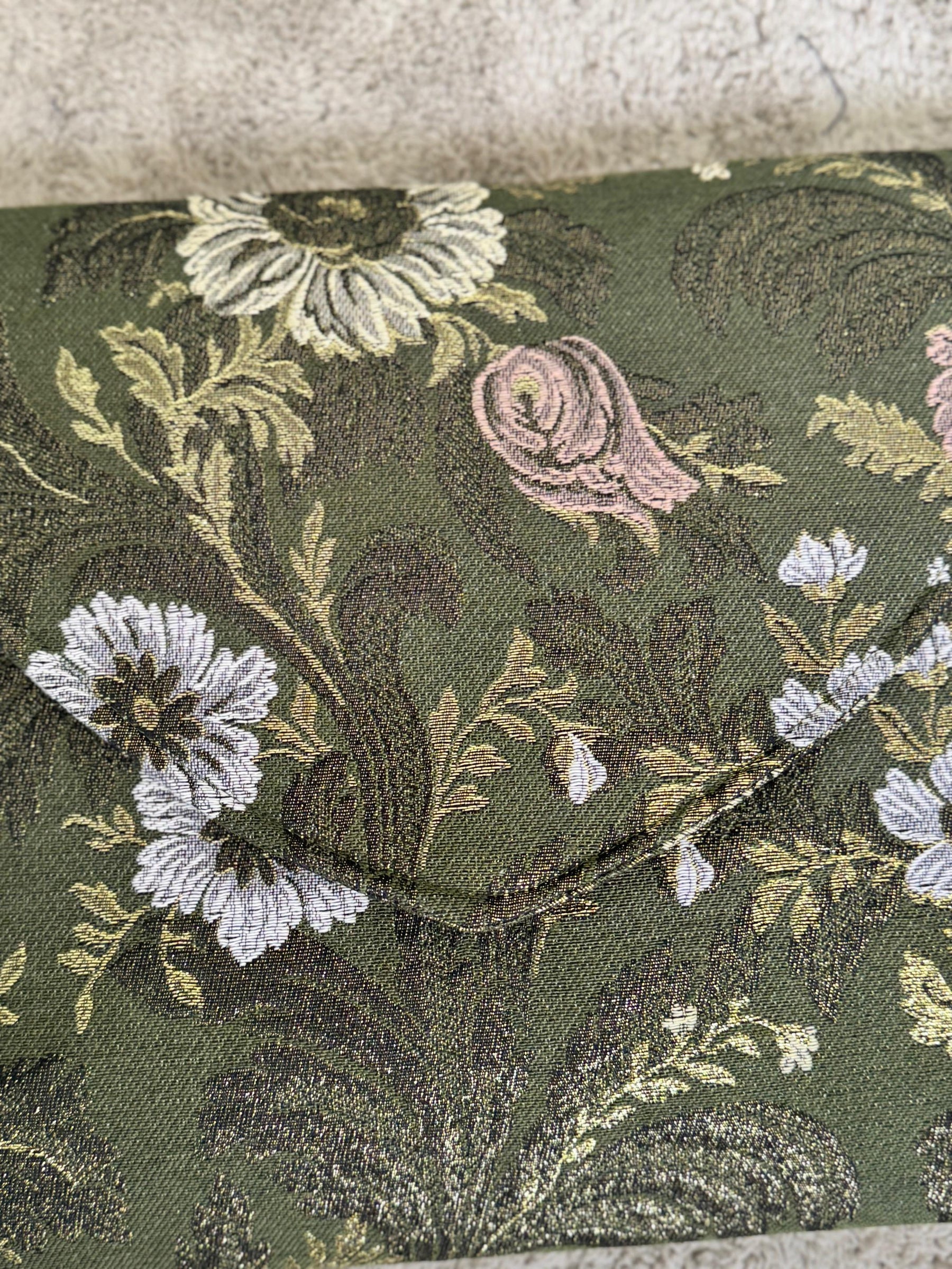 SUSY MIX- Borsa donna a tracolla in tessuto floreale  Piccola, elegante, indimenticabile VERDE 524B25/ VERDE SUSY MIX 