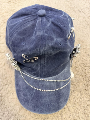 PHILIA LOFT - CAPPELLO GLAM DENIM V01A0482/ BLU PHILIA LOFT 