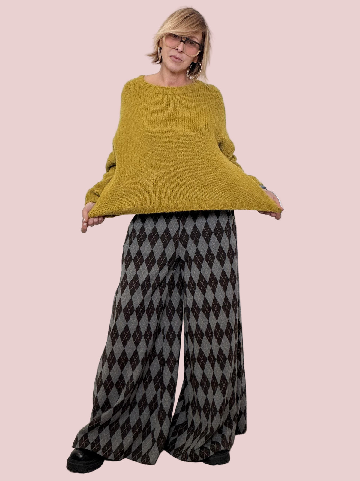 SOUVENIR - MAGLIA MORBIDA OVER  COLORE VITAMINICO, COMFORT ASSOLUTO Z36R1592/ OLIO SOUVENIR 