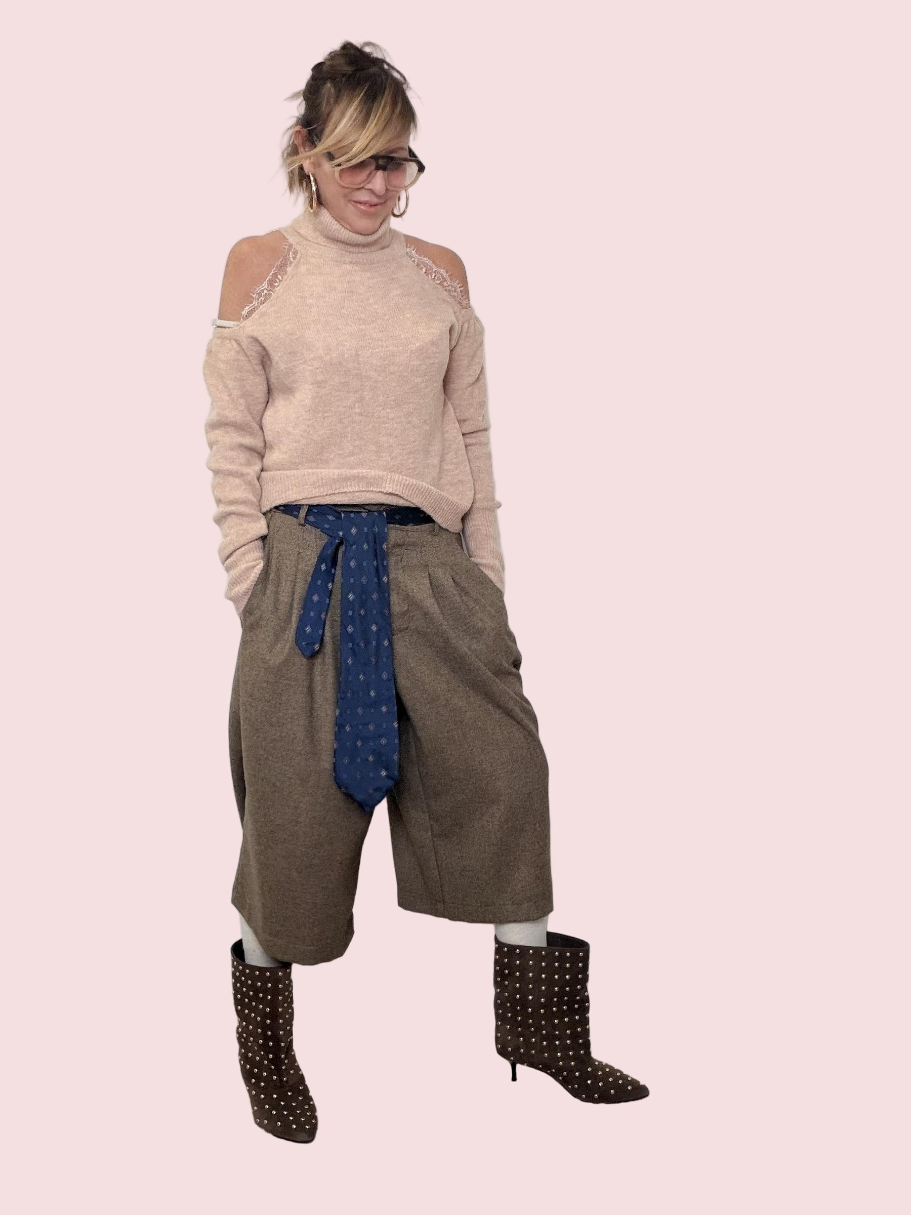 PHILIA LOFT - BERMUDA IN LANA P01P0844/ CAMMELLO PHILIA LOFT 