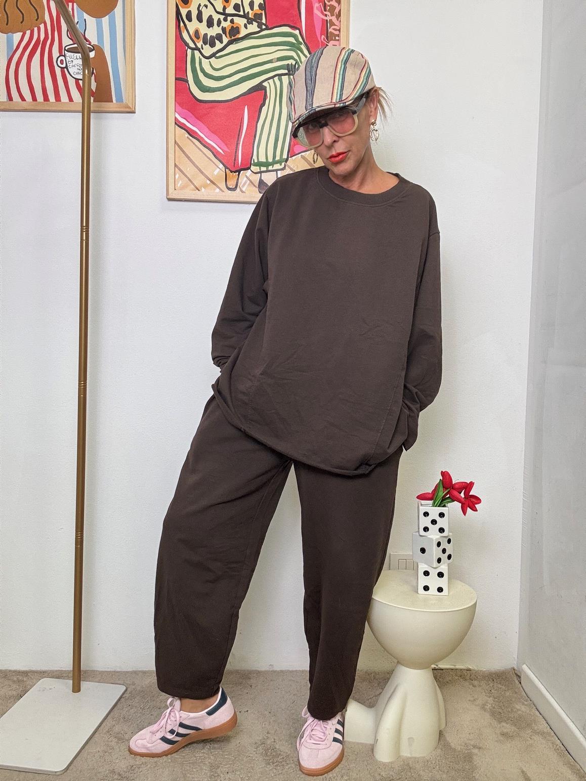 SUSY STAR - Completo Relax in felpa  Chic, Comodo e Pronto allUso! MORO ST50147/ MORO SUSY STAR 