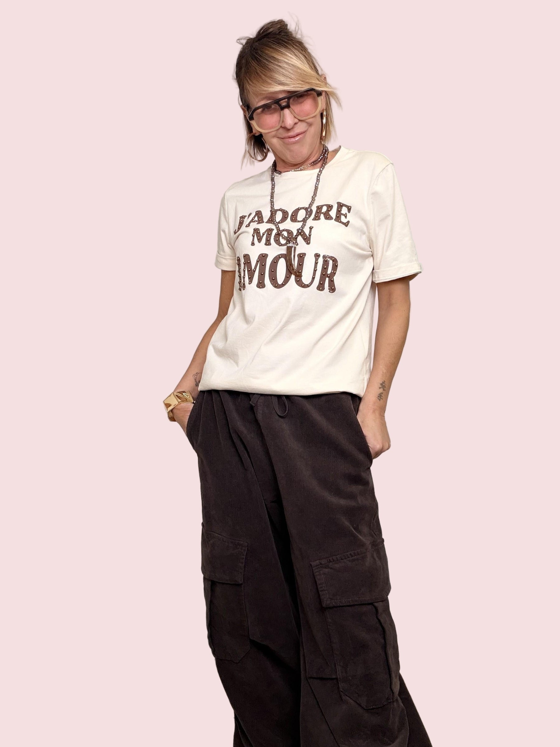 PHILIA LOFT - T-SHIRT JADORE D01E0804/ BURRO PHILIA LOFT 