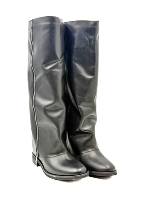 STIVALE NERO CON ZIP OVYE' FGG323VIT/ NERO OVYE' 