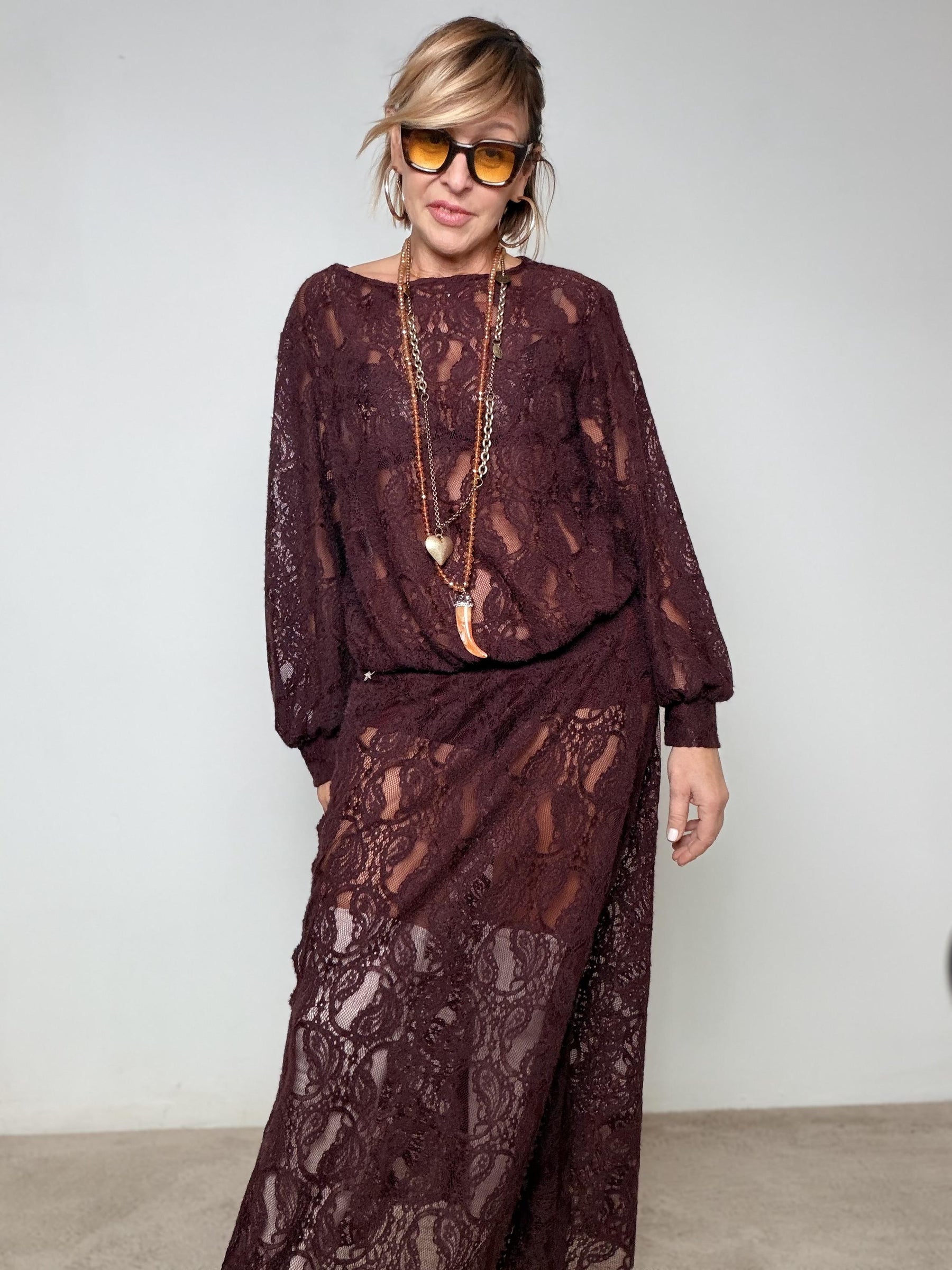 SOUVENIR - BODY LACE DREAM D38N1465/ VINO SOUVENIR 