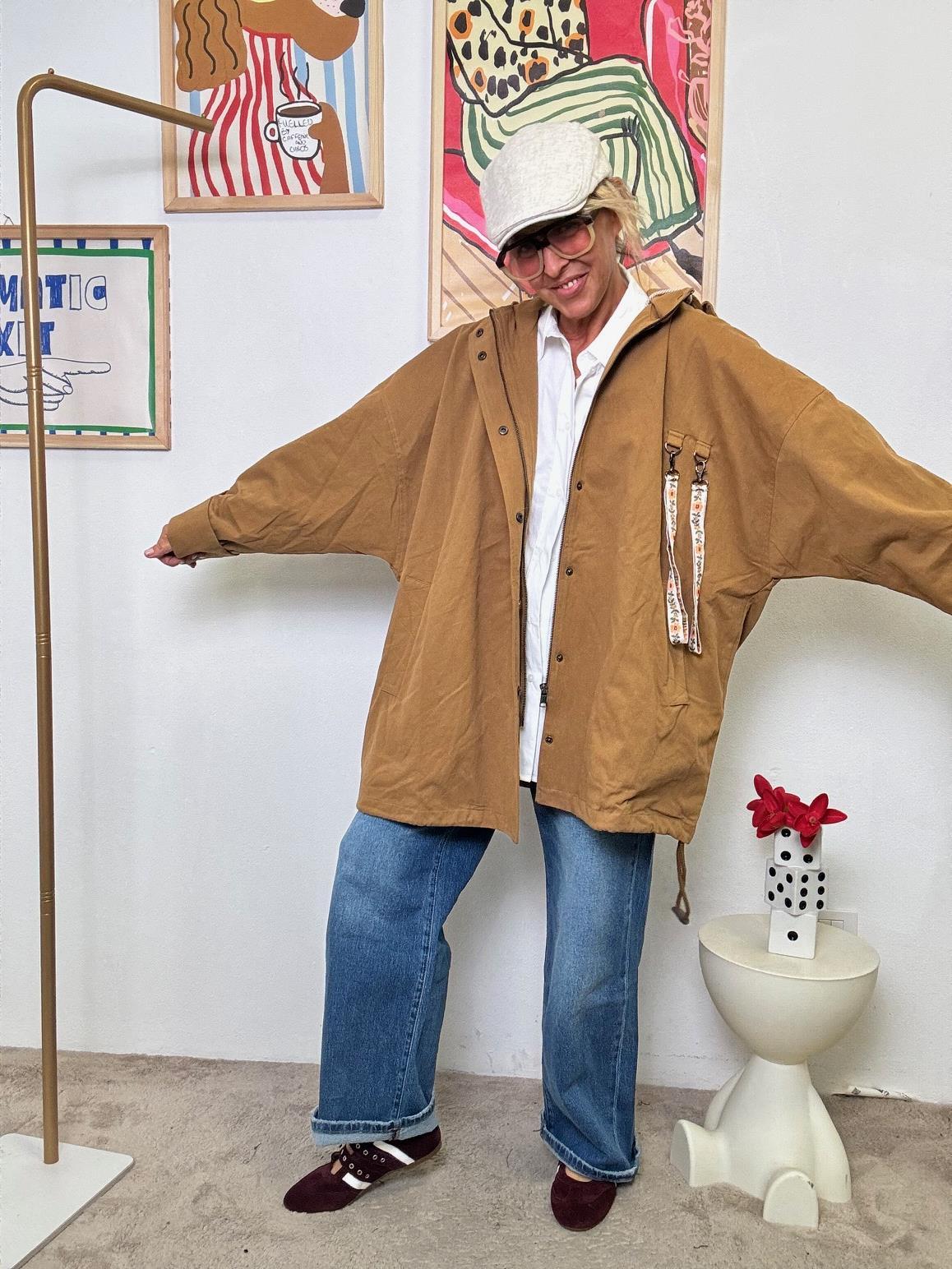 FEMALE - Trench Over in Cotone Army Chic CAMMELLO WD1955/ CAMMELLO FEMALE 