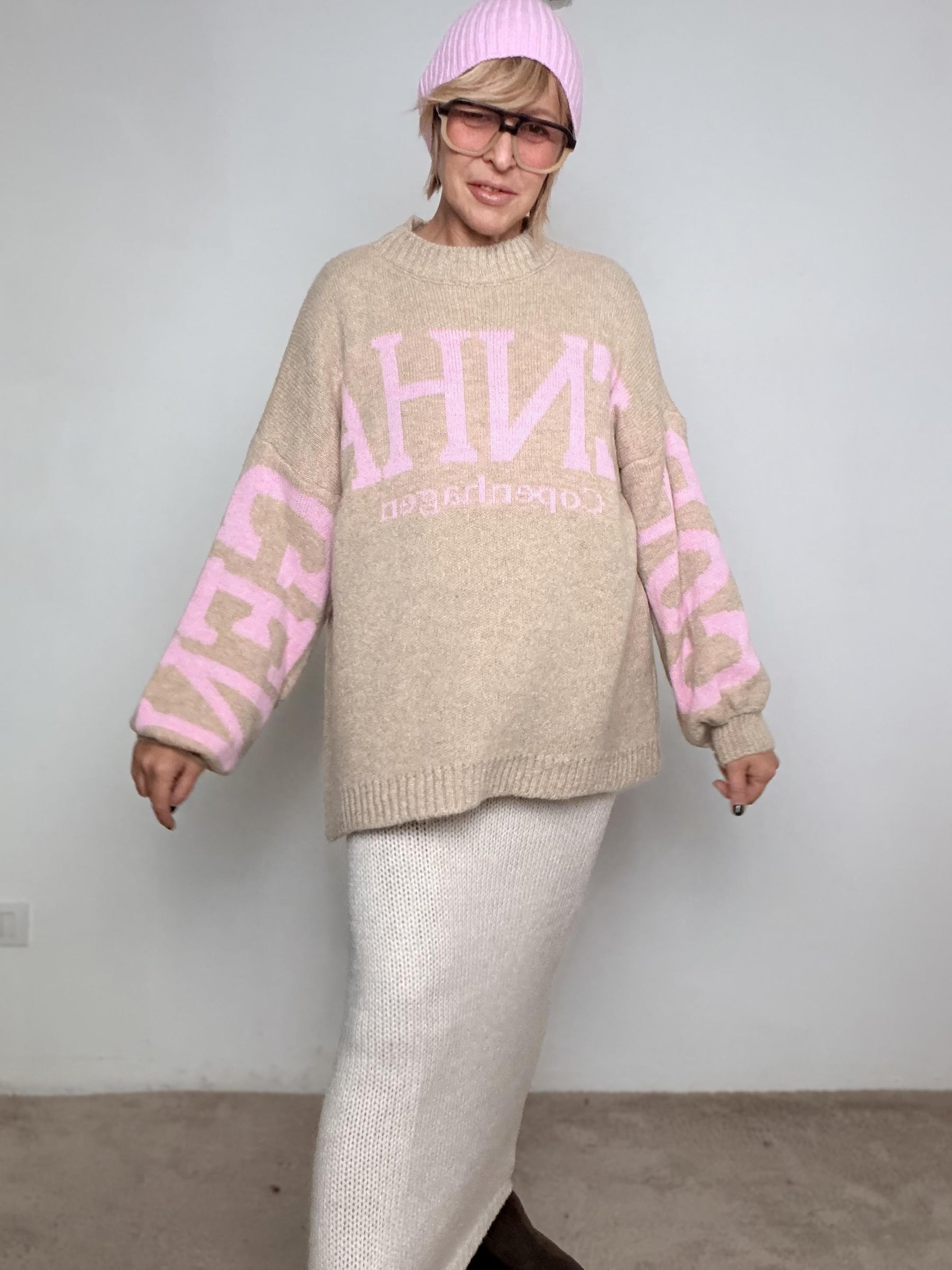 FEMALE - Maglia Copenhagen KMACOP/ AVENA-ROSA FEMALE 