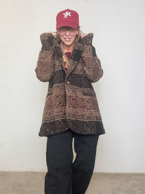 SUSY STAR - Giacca Spark Check 59378G/ MORO SUSY STAR 