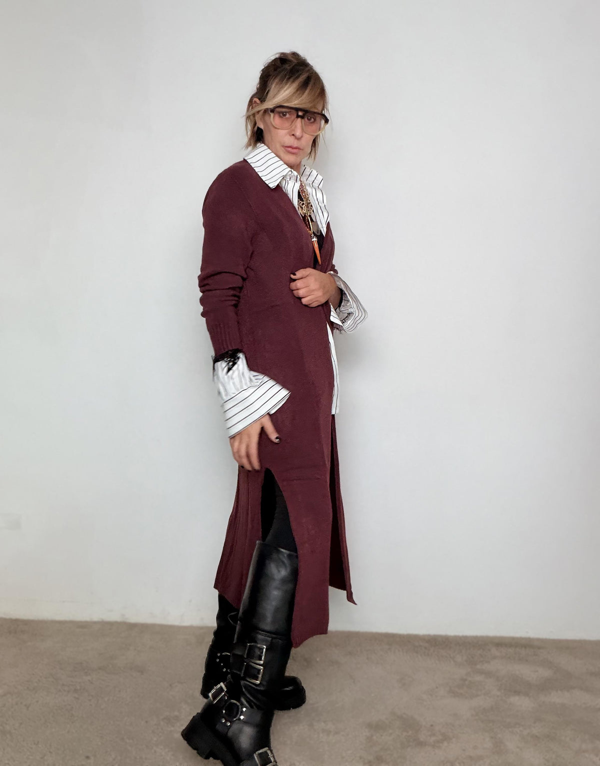 SUSY STAR - Cardigan Bordeaux Chic ST27072/ VINO SUSY STAR 