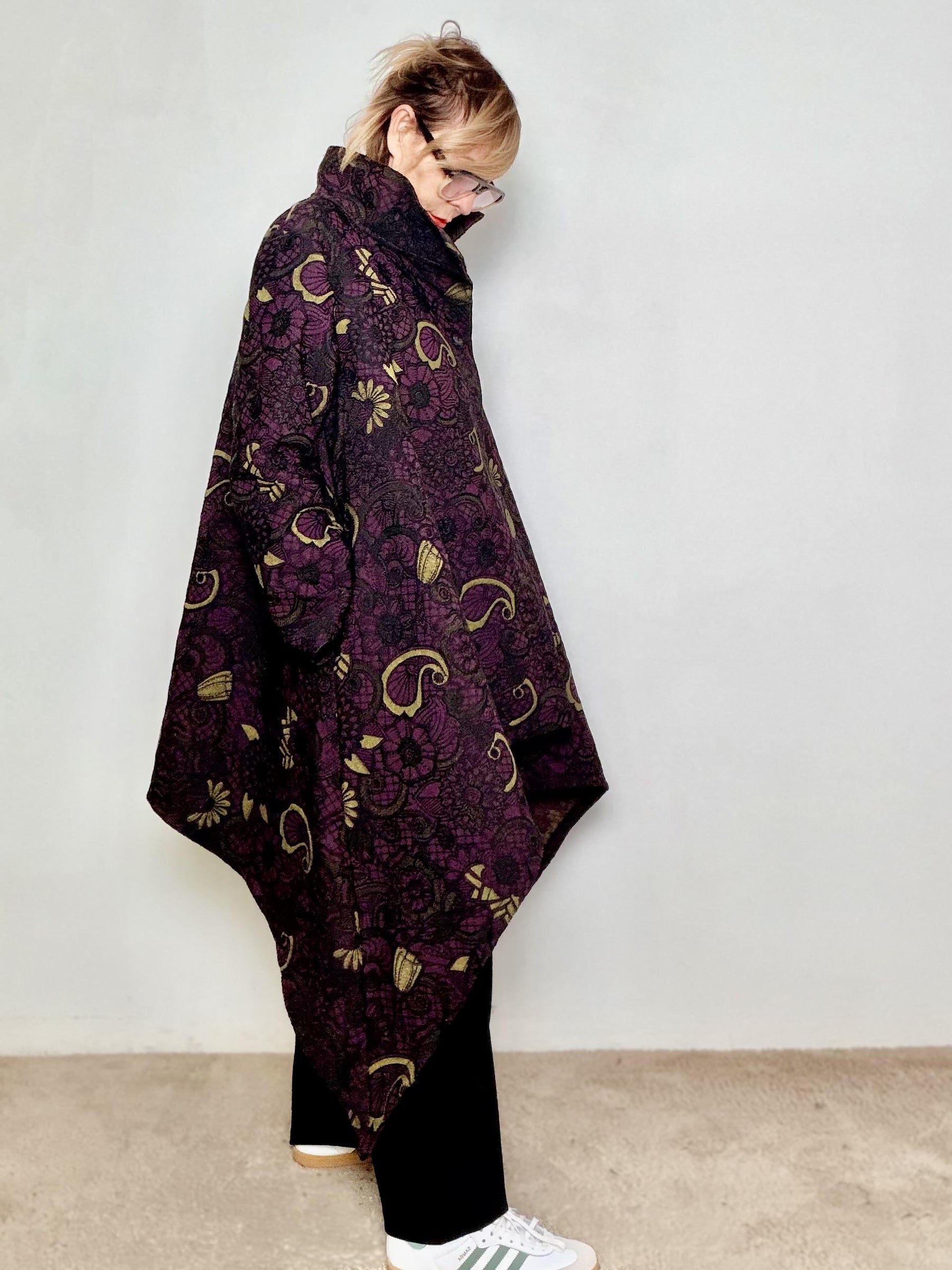 FEMALE - Cappotto Boho Bloom 9229/ VINO FEMALE 