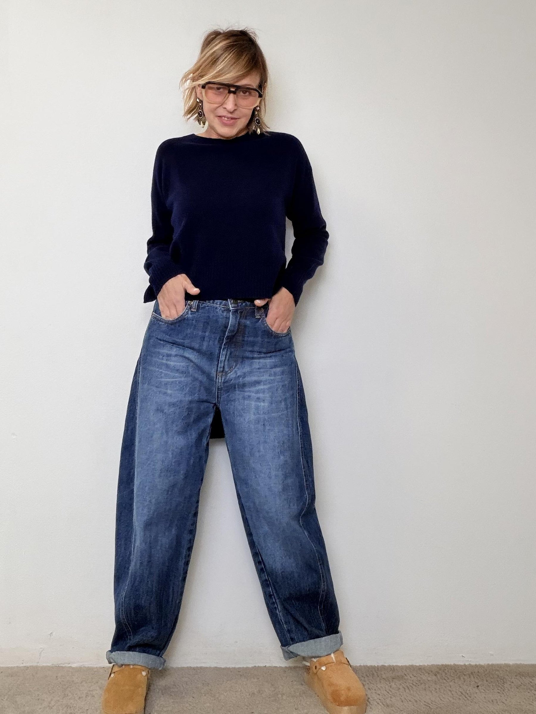 SOUVENIR - Jeans Slouchy Relax  il denim comfy che non ti molla mai S38M0264/ JEANS SOUVENIR 
