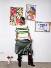 FEMALE - GONNA   LUMINOSA, FLUIDA E CON TANTO CARATTERE VERDE H1166-R3FW25/ VERDE FEMALE 