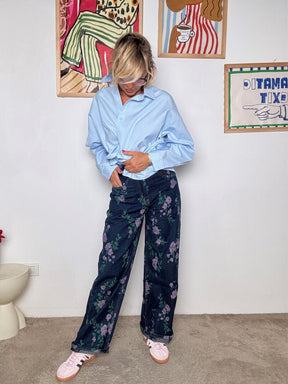 FEMALE - Jeans a fiori  femminili, originali e super comodi WY124/ FIORI FEMALE 