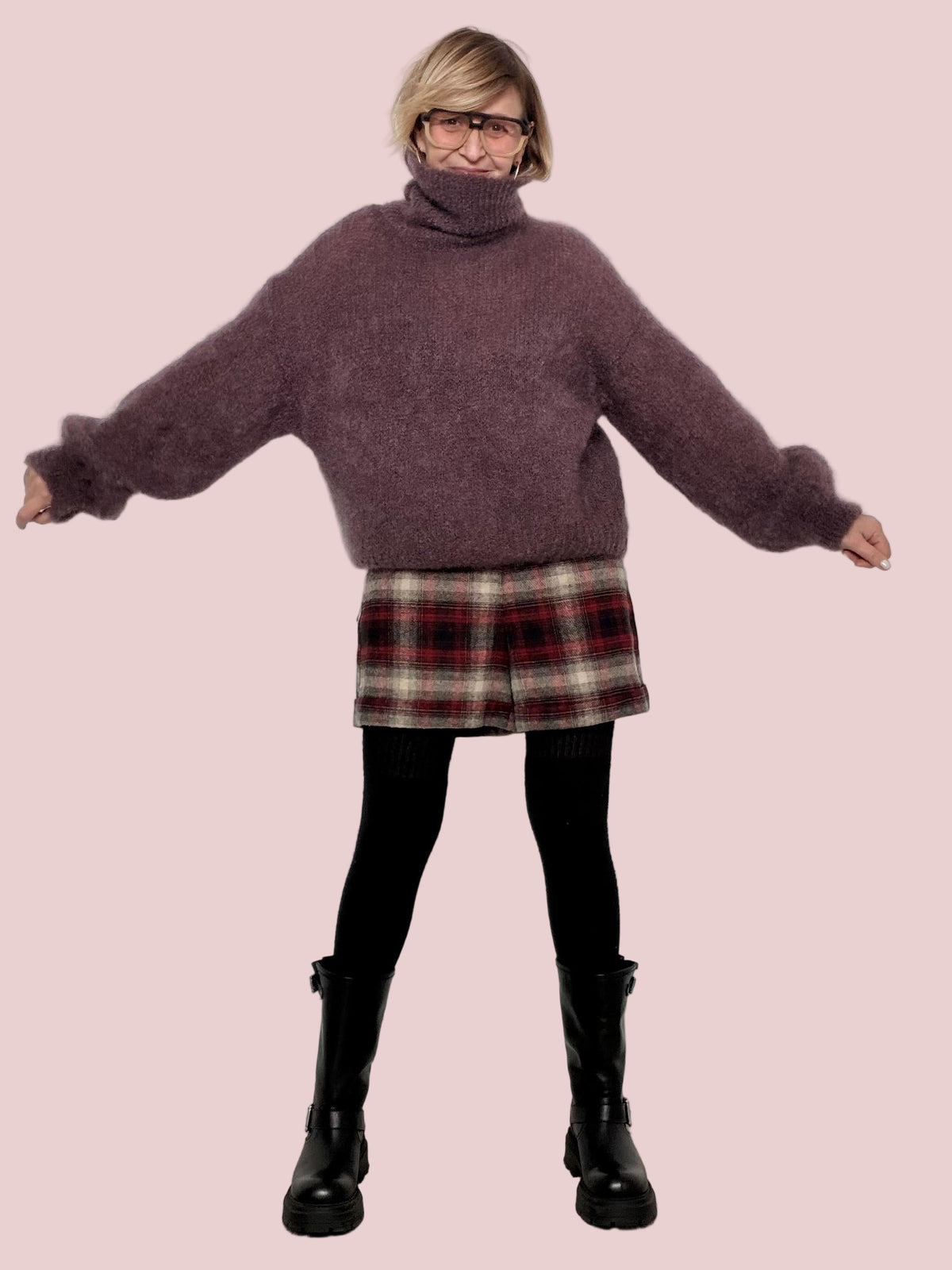 PHILIA LOFT - MAGLIA FLUFFY POP CACAO V01V0958/ CACAO PHILIA LOFT 