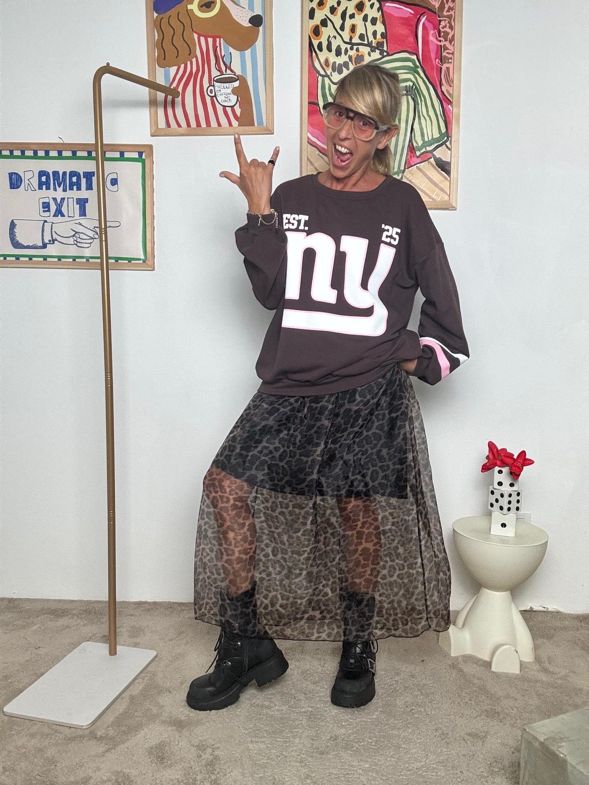 FEMALE - Felpa "NY College Vibes"  Streetwear con Attitudine!  MORO R51156/ MORO FEMALE 