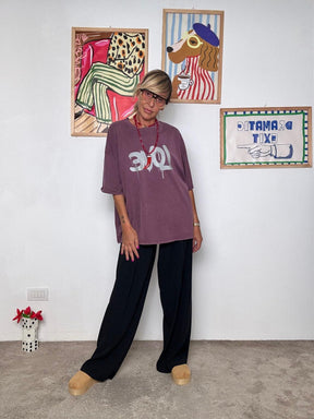 DEJA VU - T-shirt donna  stampa LOVE VINO A25AP403/ VINO DEJA VU 