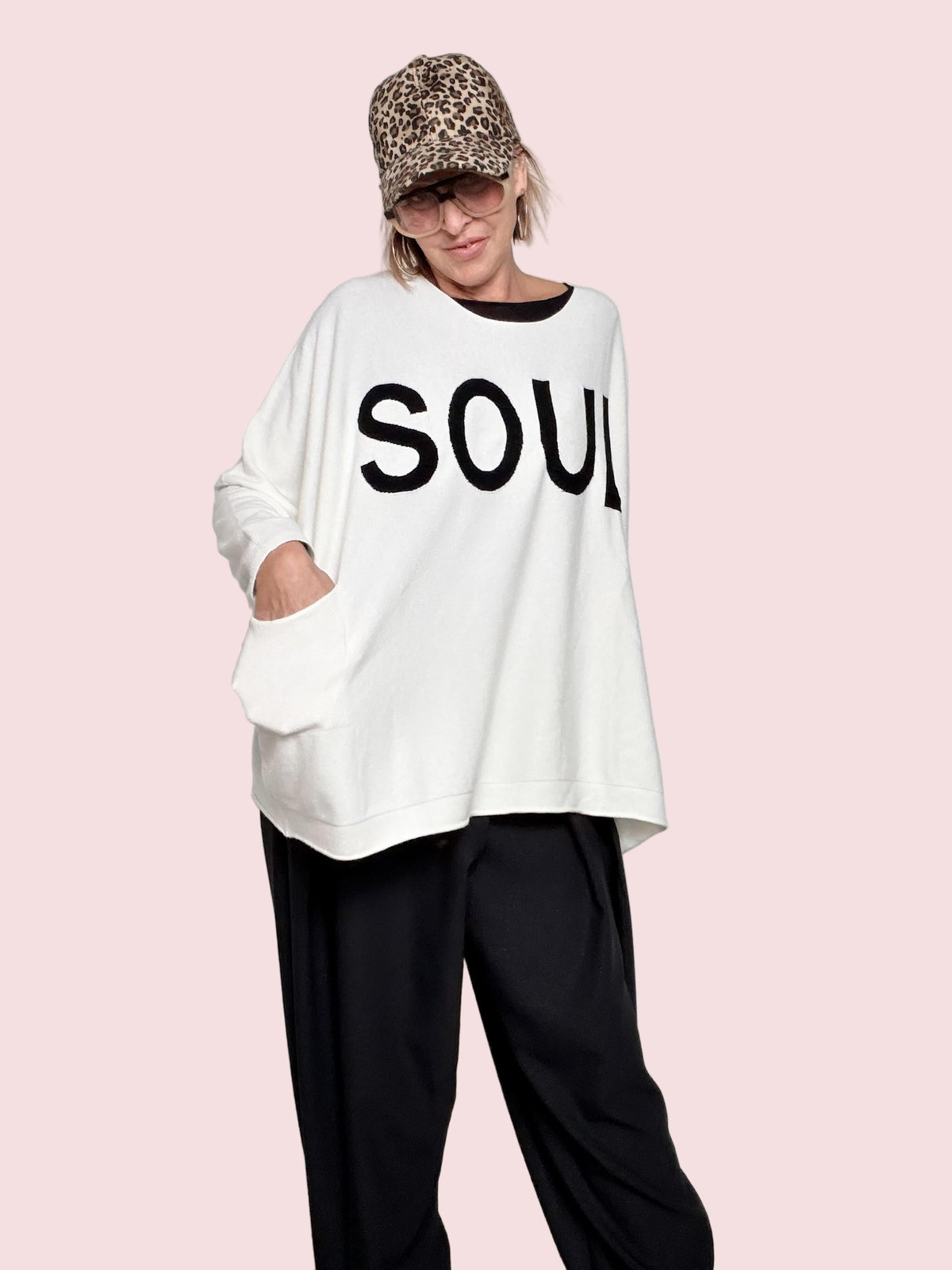 SUSY STAR - Maglia Soul Mood OVER CREMA ST78349/ CREMA SUSY STAR 