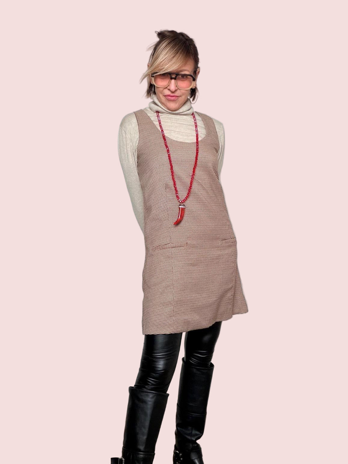 FEMALE - Maglia Dress Versatile V90017/ CAMMELLO FEMALE 