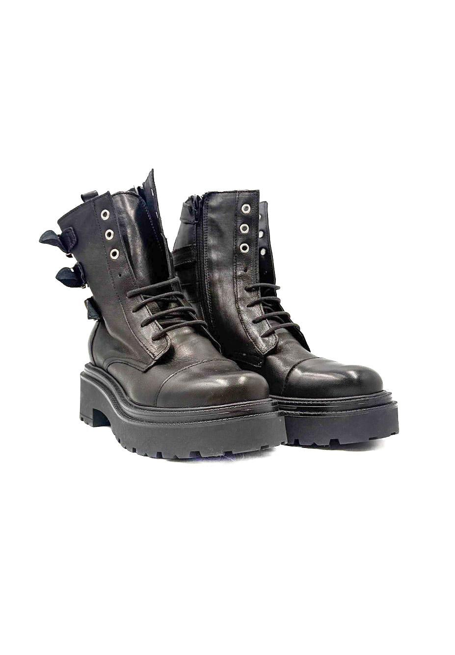 DIVINE FOLLIE - ANFIBIO CON FIBBIE NERO DF-116/ NERO DIVINE FOLLIE 