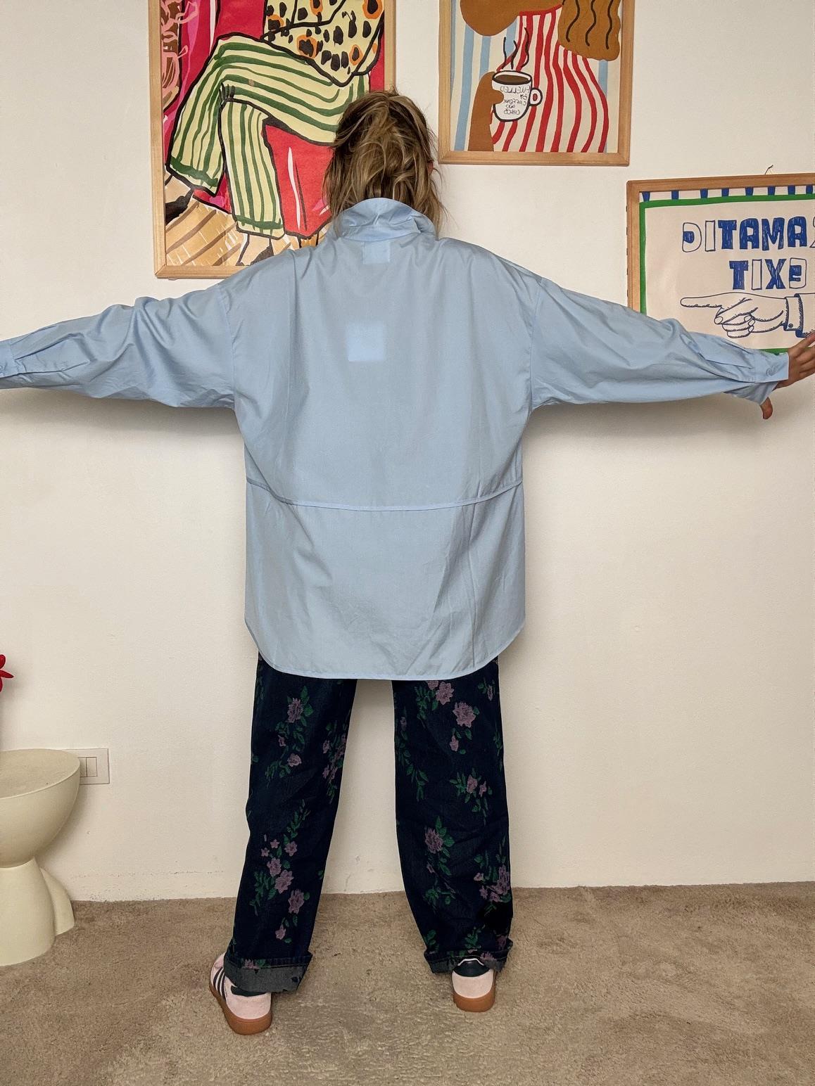 FEMALE - Camicia azzurra oversize  stile casual chic e senza sforzo WM2178/ CELESTE FEMALE 