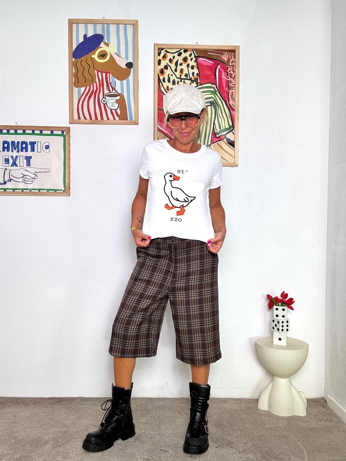 FEMALE - T-shirt con stampa ironica: casual, fresca e piena di carattere 116-4238STO/ BIANCA FEMALE 