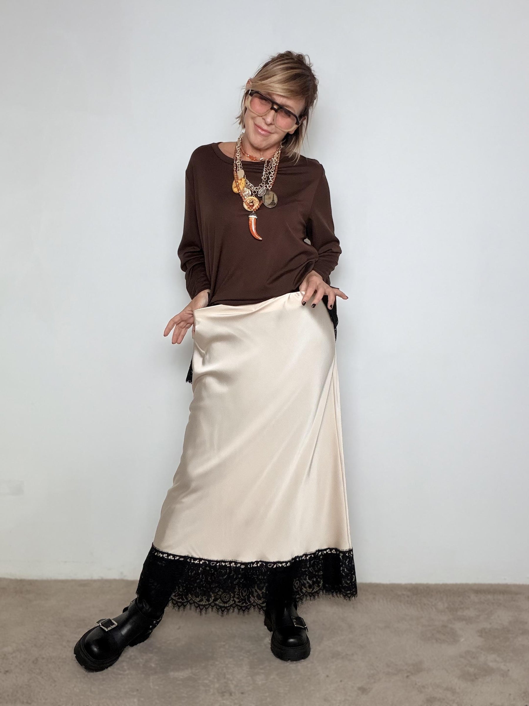 SUSY STAR -Gonna Satin Lace SABBIA STLS1912/ SABBIA SUSY STAR 