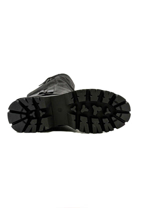 FEMALE - Stivali alti neri con fibbie  Stile grunge urbano nero 7670A/ NERO FEMALE 