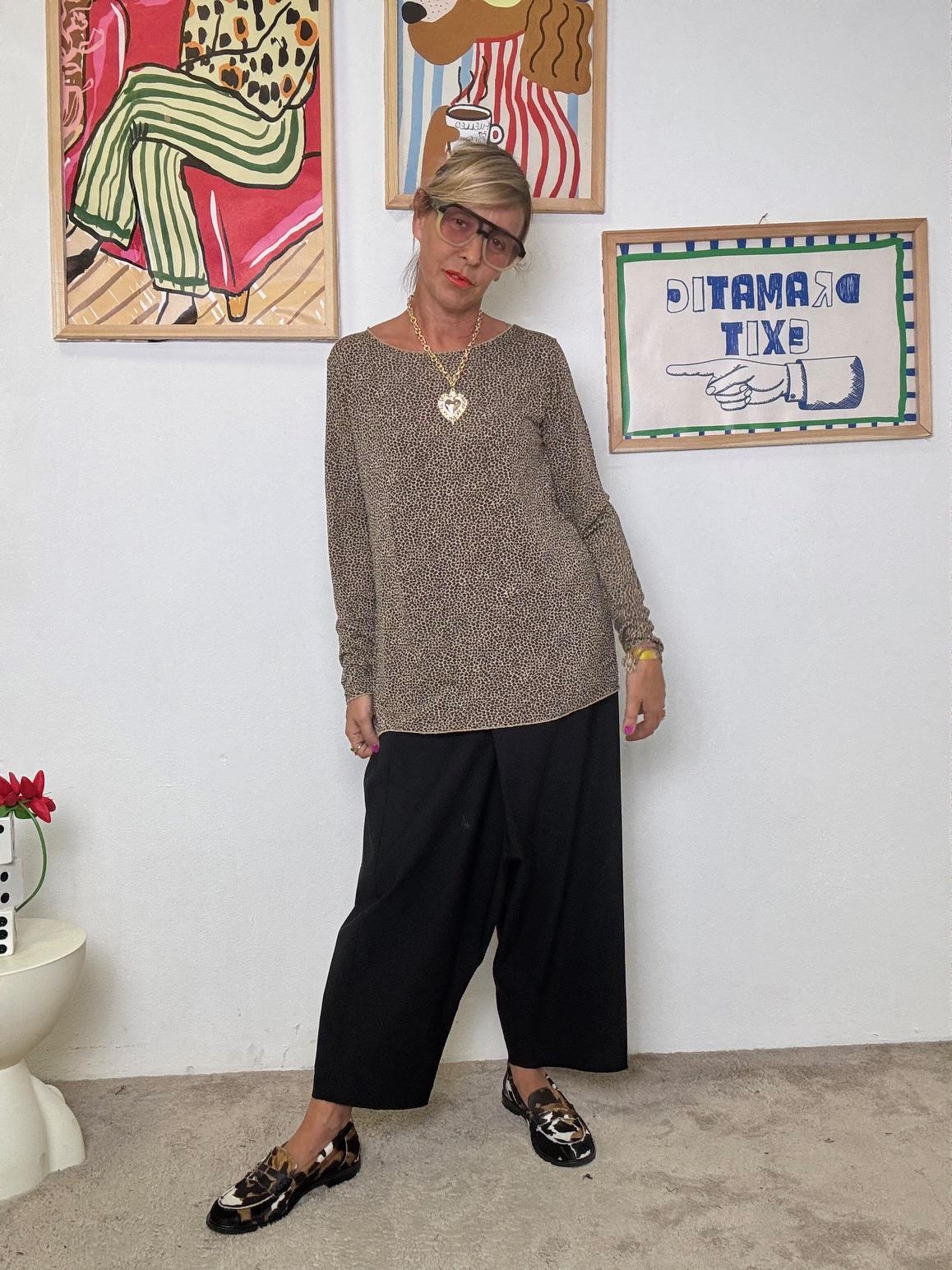 SUSY STAR - Maglia donna animalier maniche lunghe ST501531/ SAFARI SUSY STAR 