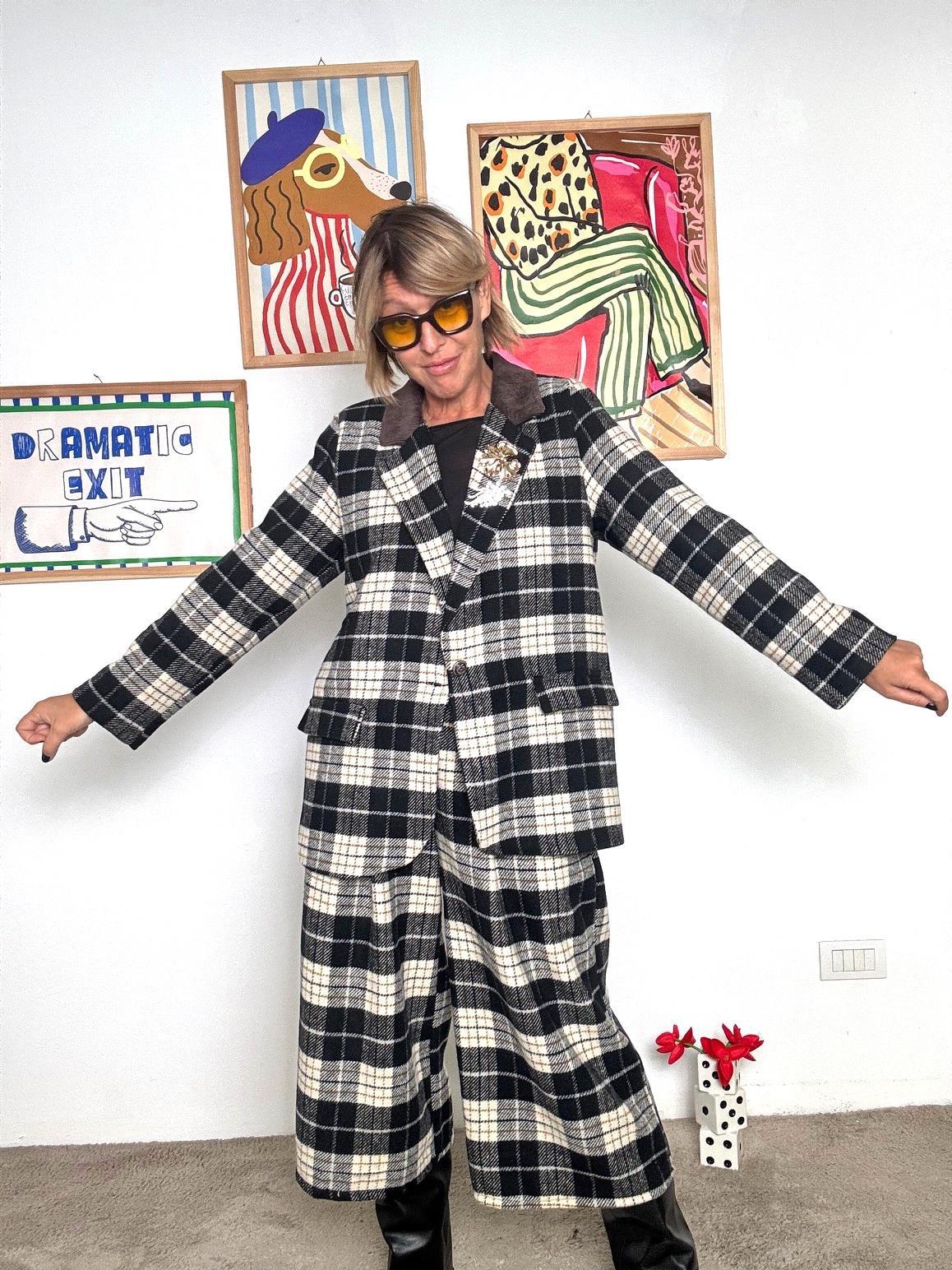 FEMALE - GIACCA SCOTTY  STILE BRITISH CON SPIRITO ITALIANO A7869-H9/ CHECK FEMALE 