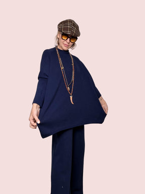 SOUVENIR - MAGLIA OVERSOFT BLU V38A1000/ BLU SOUVENIR 