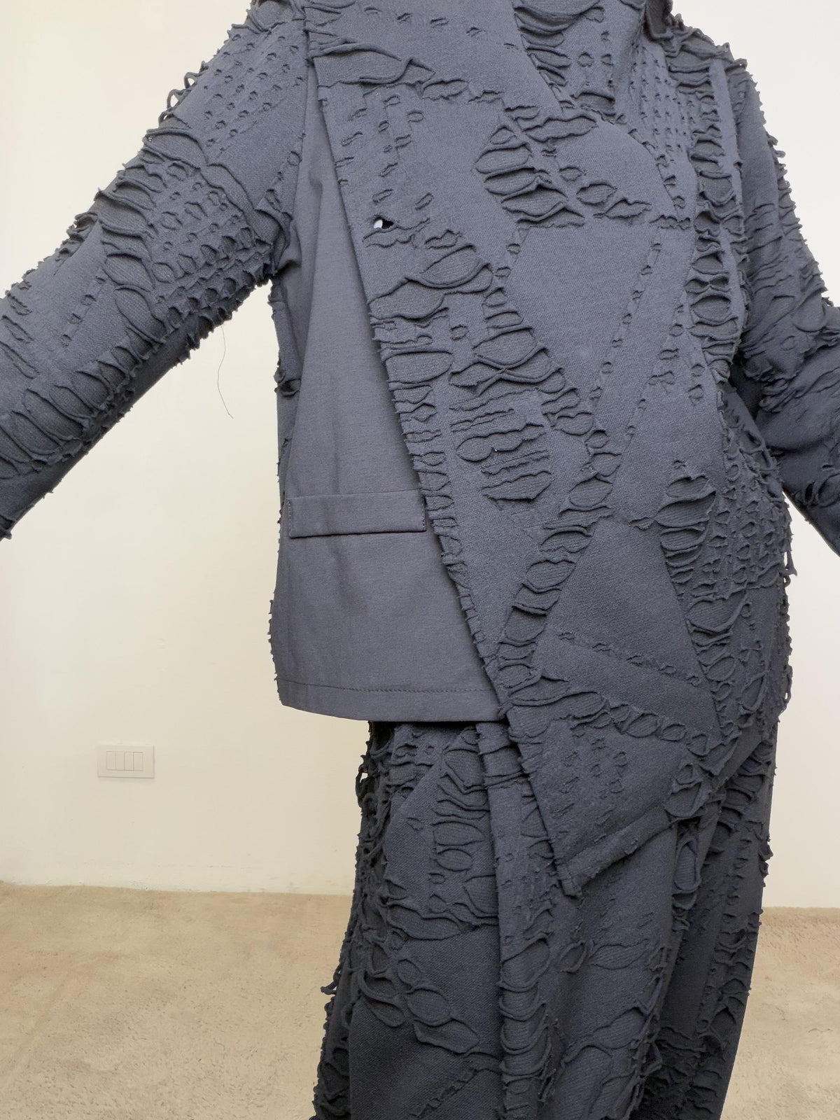 FEMALE - Giacca Texture 9004/ NERO FEMALE 