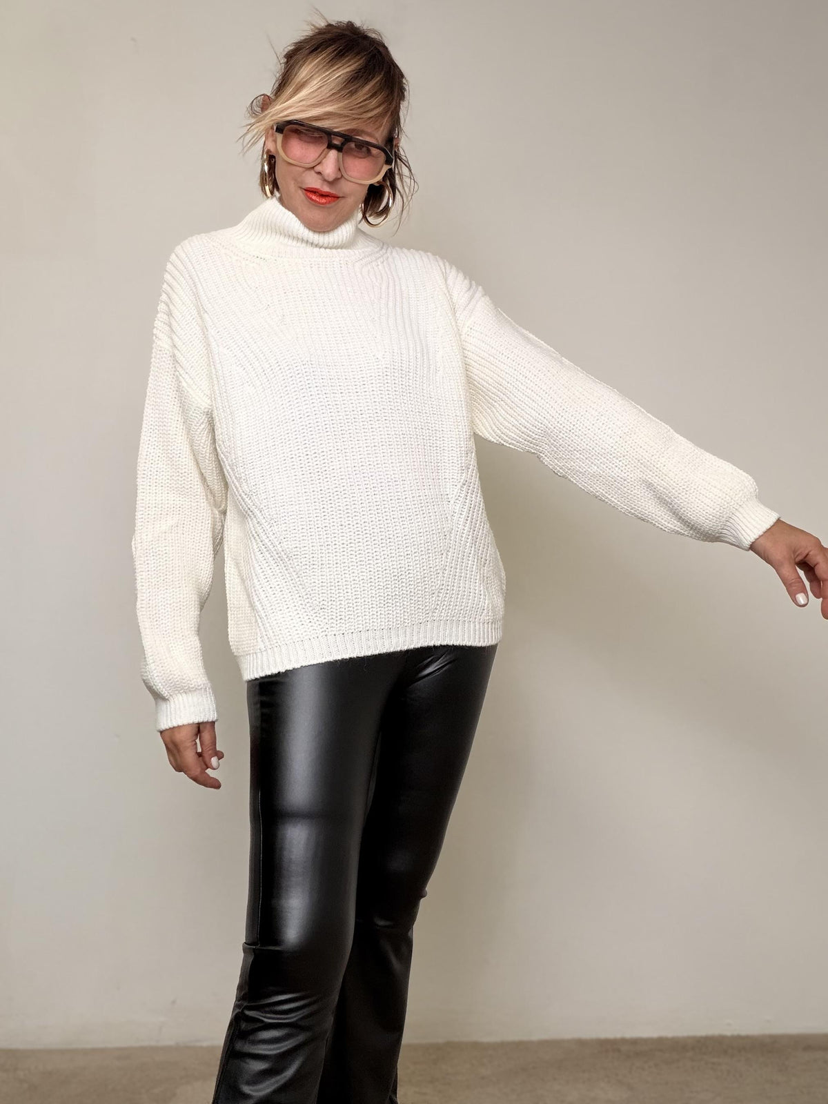 FEMALE - MAGLIA COCCOLA SOFT PANNA 5535/ PANNA FEMALE 