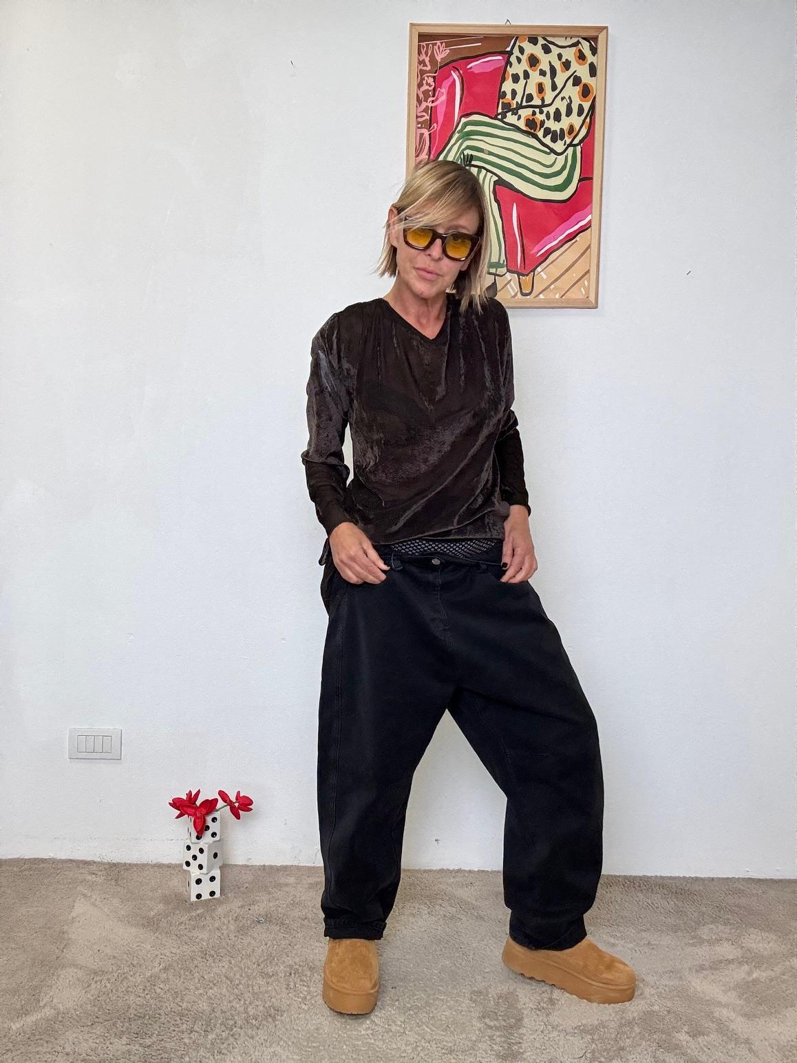 SUSY STAR - Maglia Velvet Glow STSY0348/ MORO SUSY STAR 