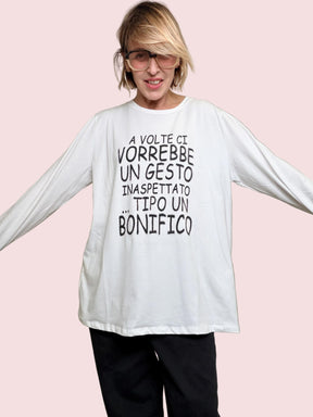 SUSY STAR - T-shirt Bonifico Mood STL14/ BIANCO SUSY STAR 