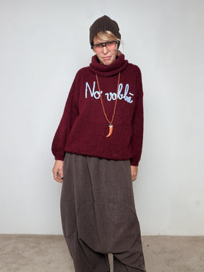 FEMALE - Maglia No Vabbè VINO A3232/ VINO FEMALE 